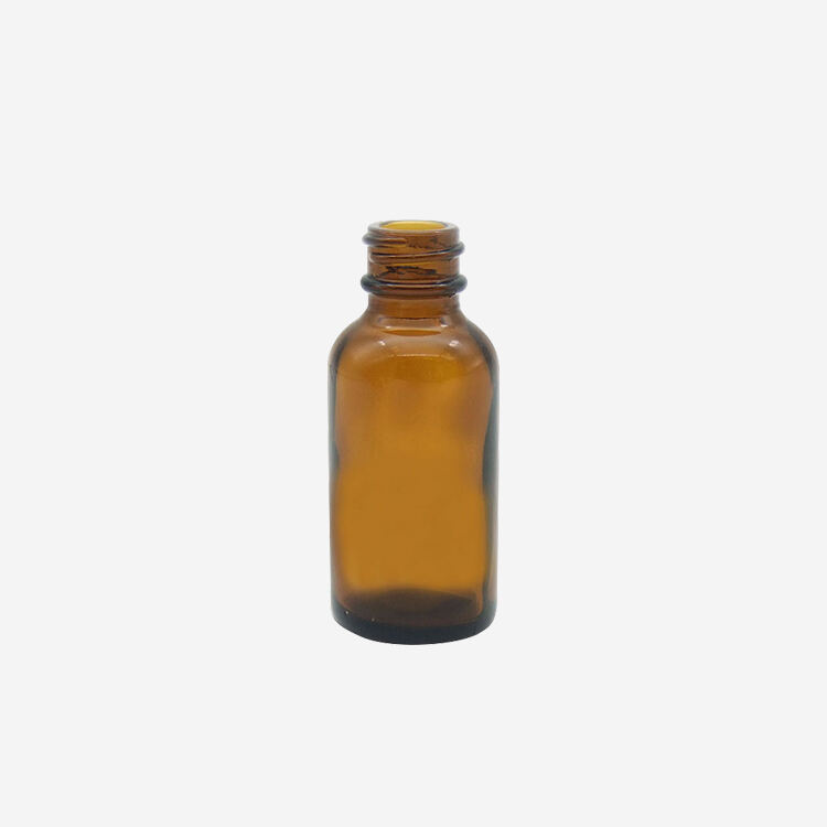 Harderson 1oz Wholesale Amber Glass Bottle with Gold Black Droppers