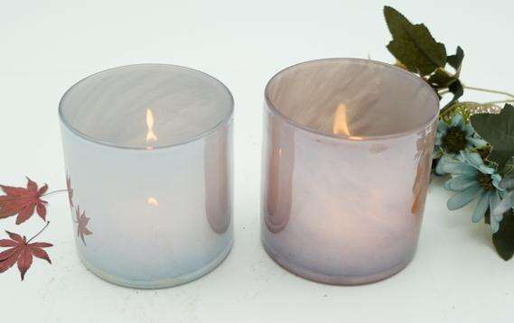 14oz Handmade Luxury Iridescent Glass Candle Jars supplier