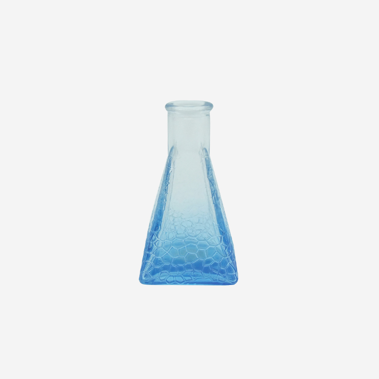 Transparent Blue Gradient Bottle with Customization