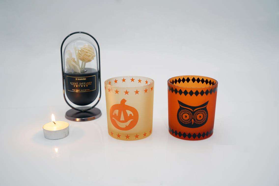 5.6oz decal candle holders for tables manufacture