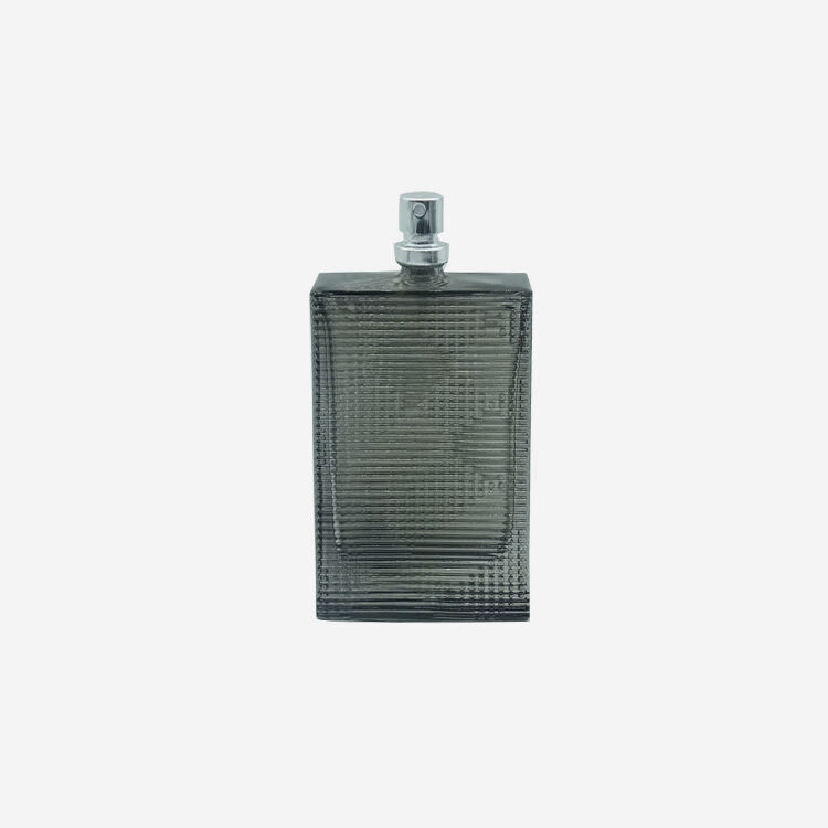 Harderson 2.43oz Flat Glass Ribbed Perfume Bottle for men