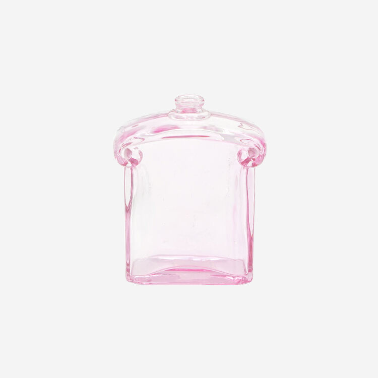 Harderson 1.6oz Flat Pink bottom Glass Perfume Bottle With Pump Spray