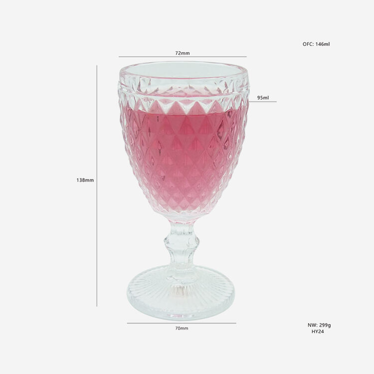 Wholesale glassware with 3oz Hot selling Goblet manufacture