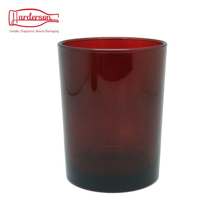 Harderson 9oz Round Glass Jars for Scented Candles Making