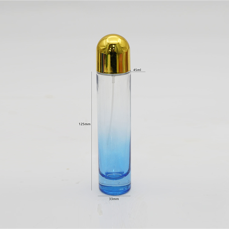 1.6oz Thin And Tall Cylinder Glass Perfume Bottle With Pump Spray supplier