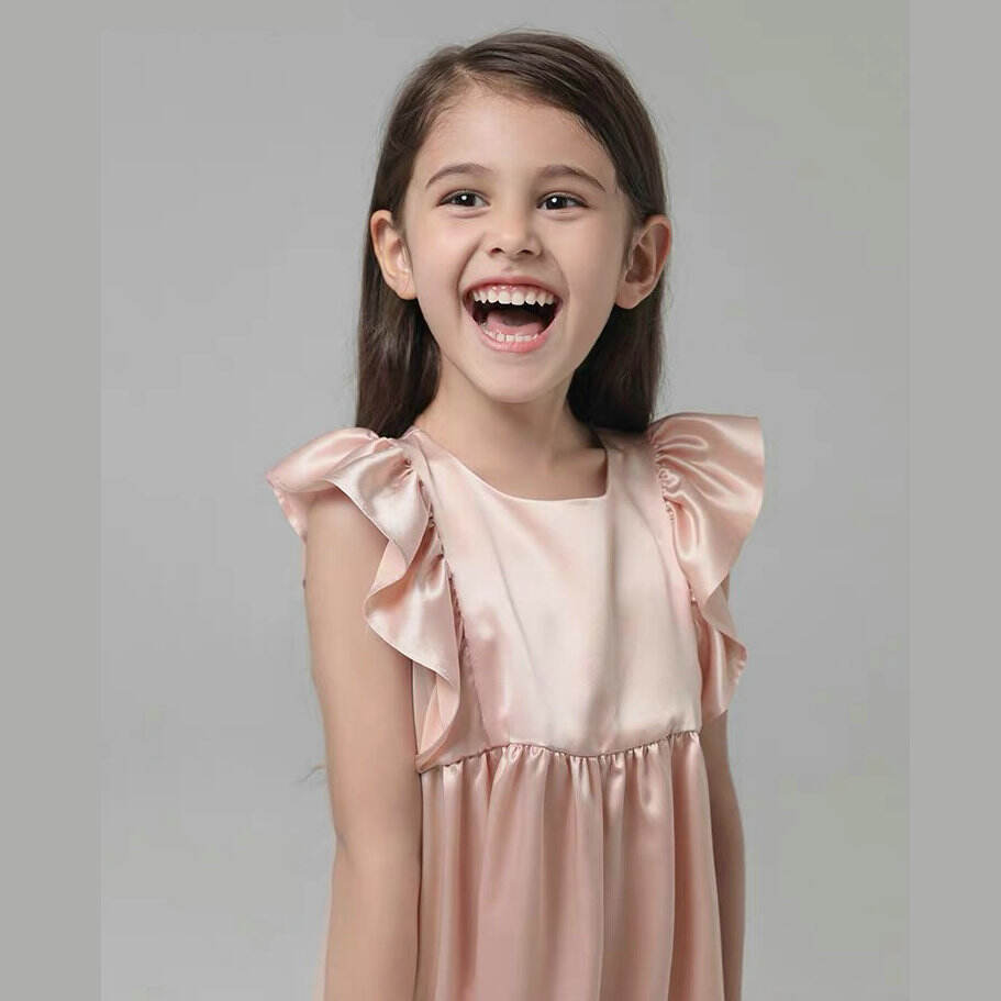 customized  silk sleepwear dress for Kids 