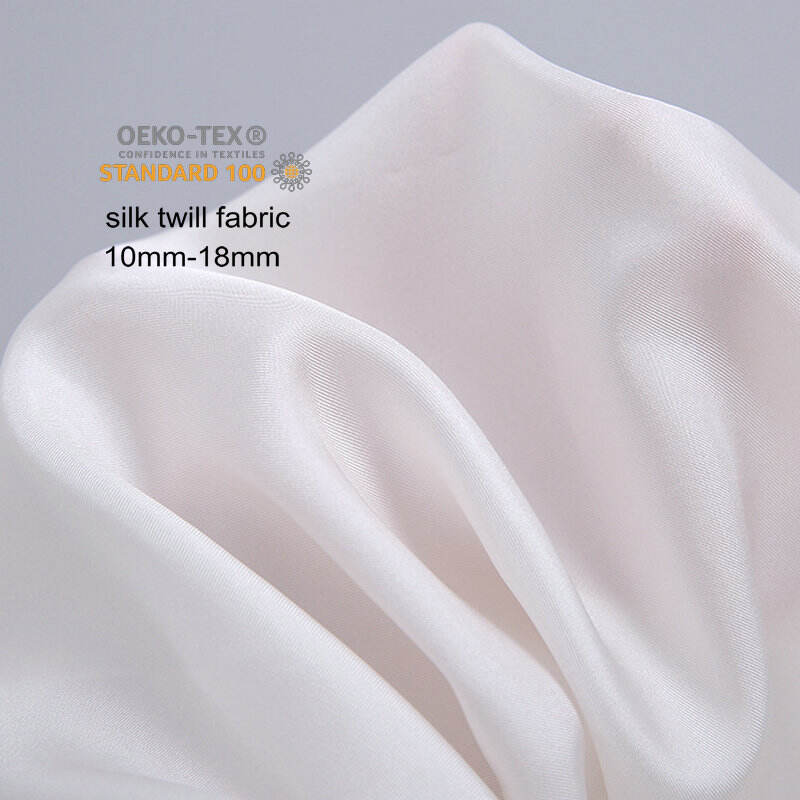 Silk twill fabric