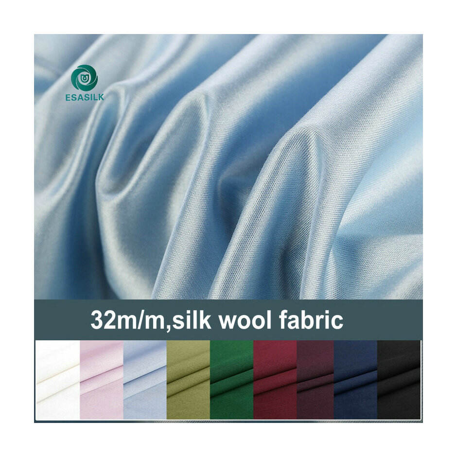 Silk wool fabric