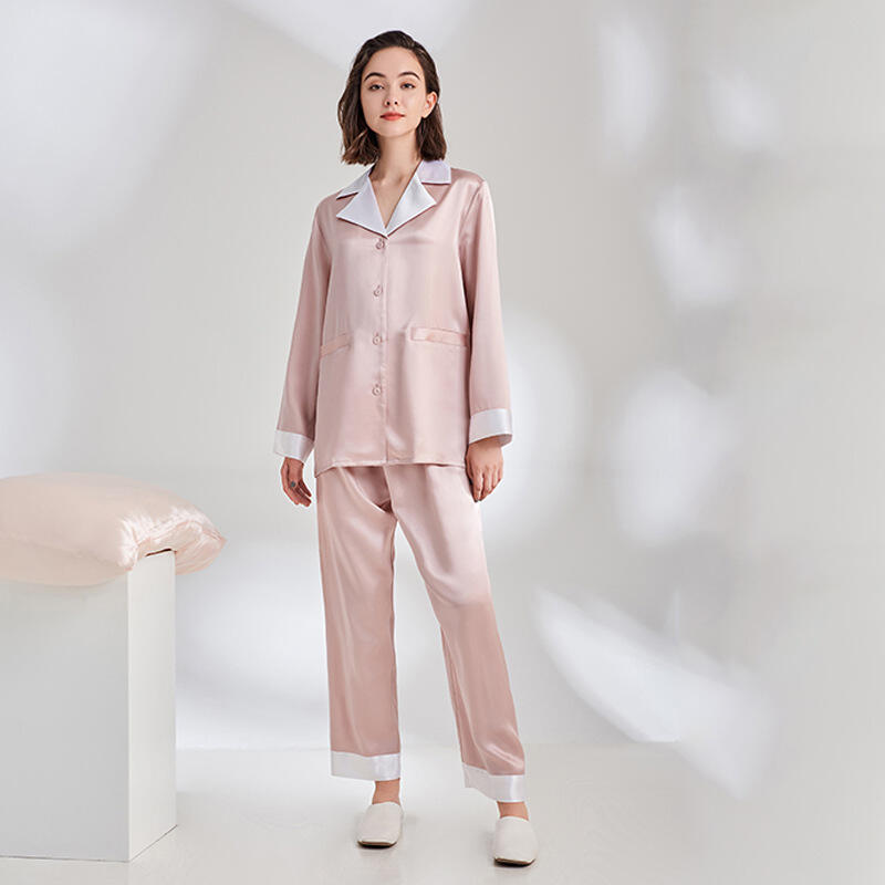 22 momme silk pajamas sets for women 06S15