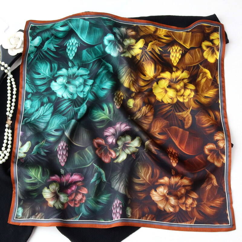 Printed Silk Satin Scarf 55123018