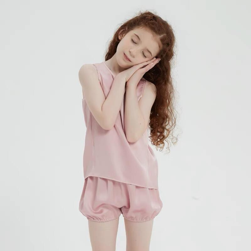 customized  silk sleepwear dress for Kids 