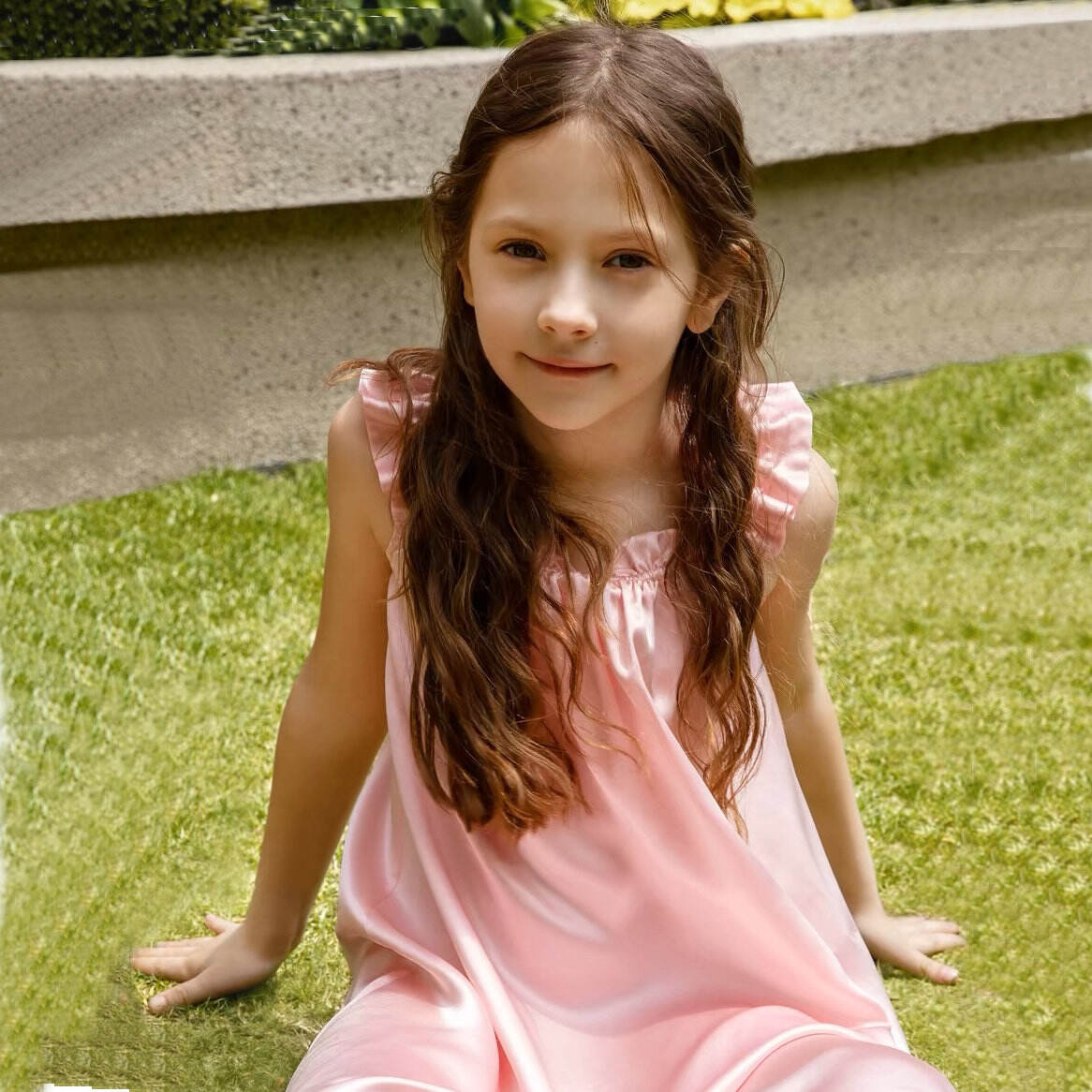 customized  silk sleepwear dress for Kids 