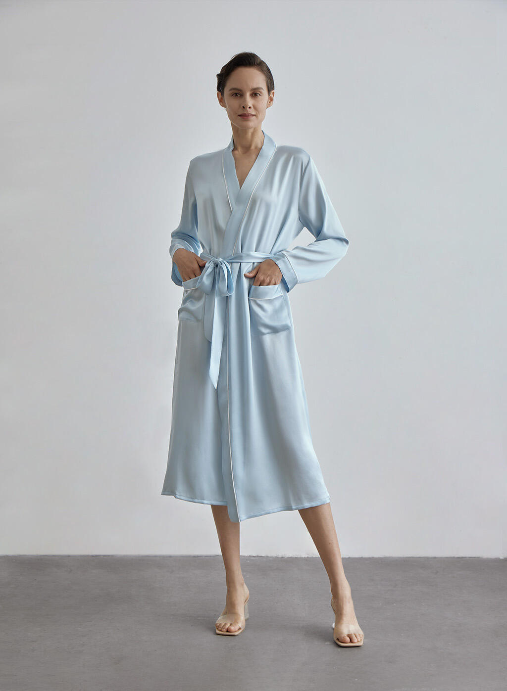 19momme Silk robe 