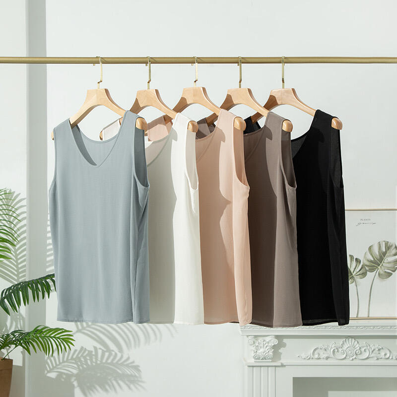  16momme silk crepe slip top