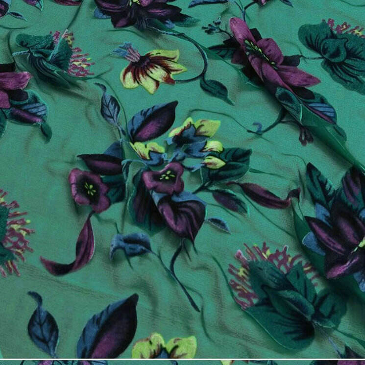 1-36  print silk velvet fabric 