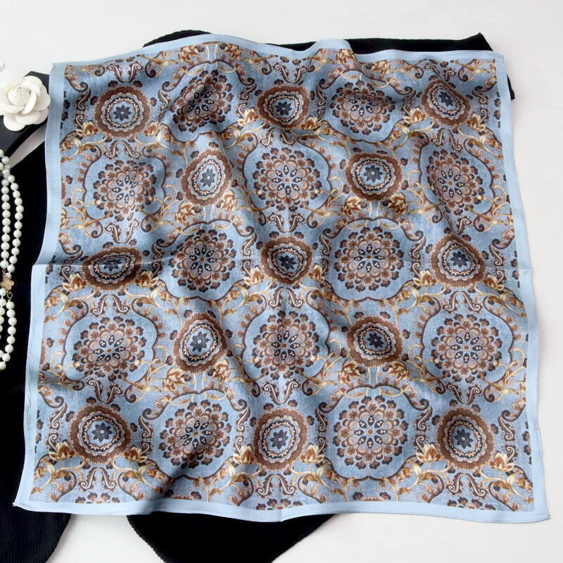 Printed Silk Satin Scarf 55123017