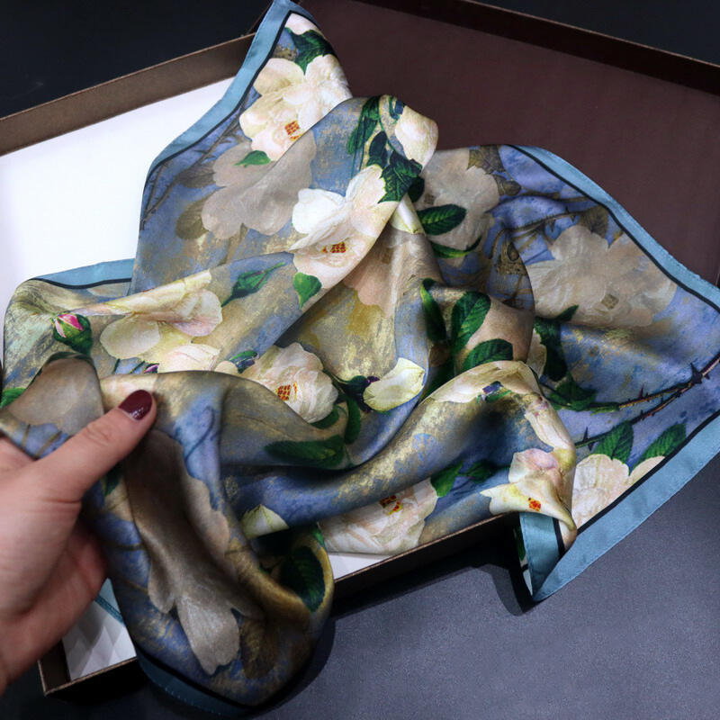 Printed Silk Satin Scarf 55123036