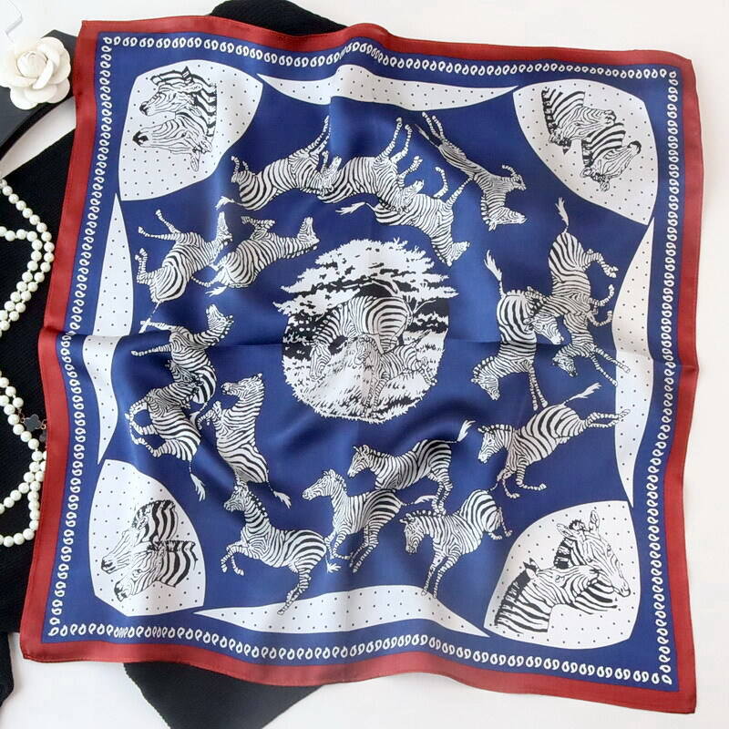 Printed Silk Satin Scarf 55123025