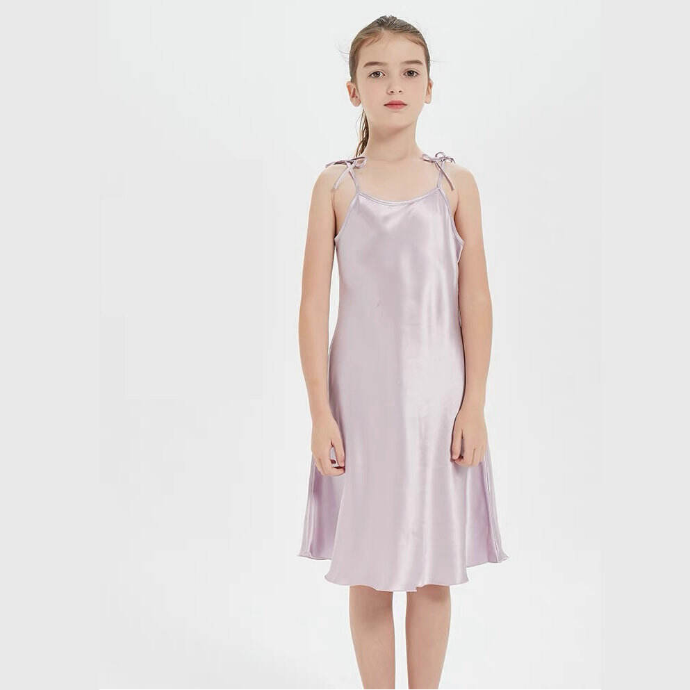 customized  silk sleepwear dress for Kids 