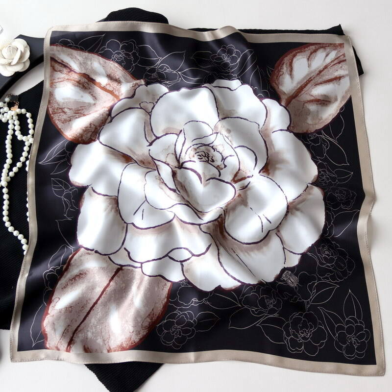 Printed Silk Satin Scarf 55123007