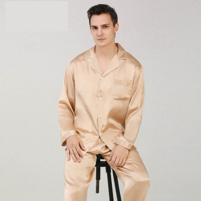 19momme Silk pajamas vir mans T900204S75