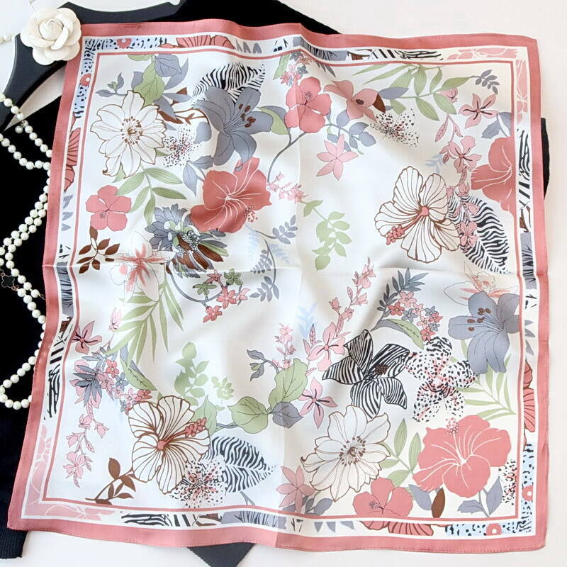 Printed Silk Satin Scarf 55123029