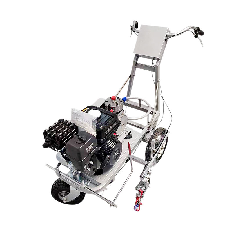 Cheap price Hand Push Cold Spraying Road Marking Machine with High Pressure