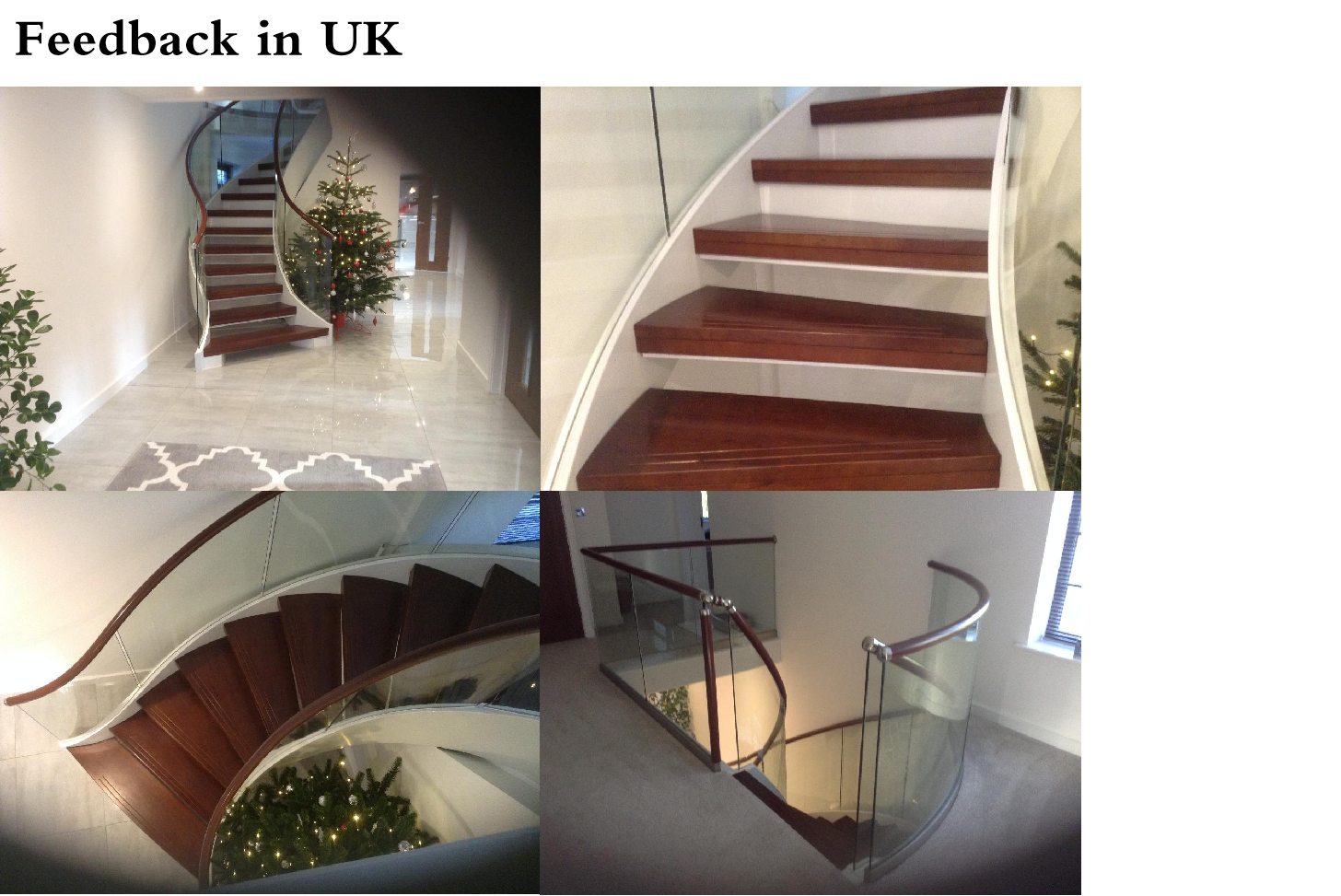 Laminated glass step Customized Luxury Indoor carbon steel curved Staircase for villa made in china manufacture