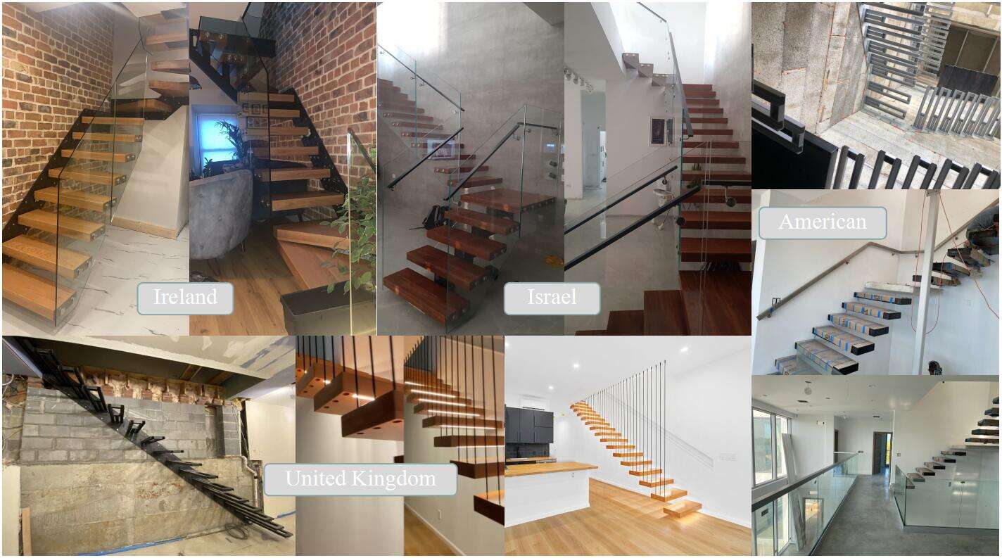 modern stairs glass led light floating staires indoor save space spiral staircase for sale details