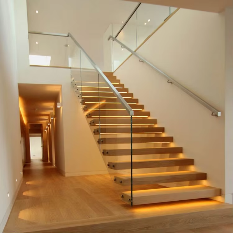 Floating Straight Stairs: A Sleek and Contemporary Stair Solution