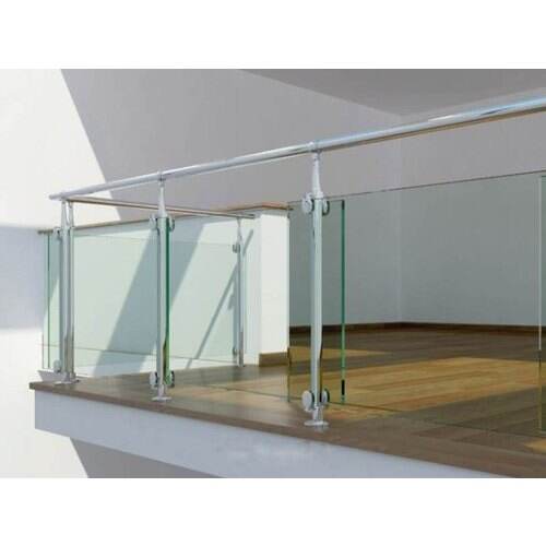 Modern design stair railing baluster system balcony glass railing post supplier