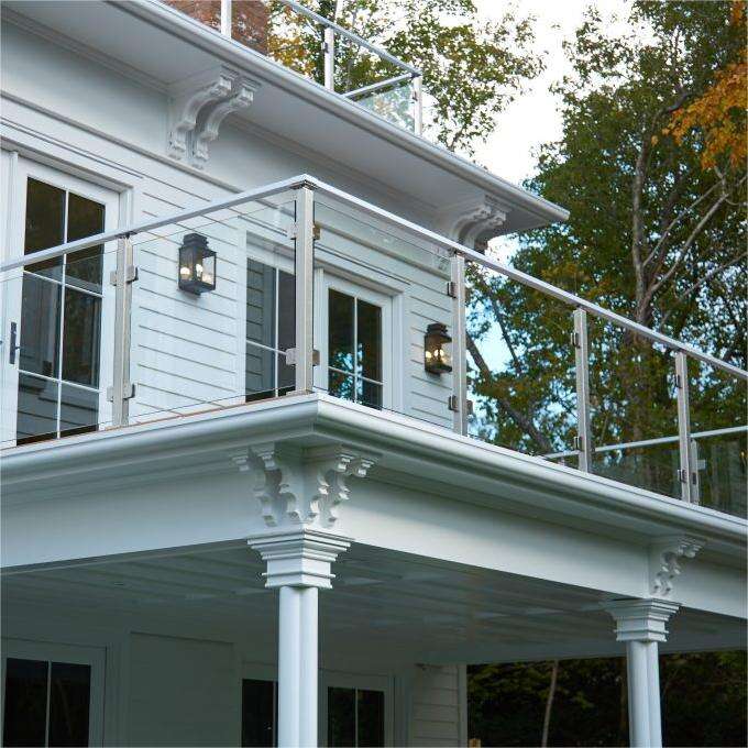 Factory Price Strong Stainless Steel Baluster Tempered Glass Balcony Railing/High Quality Balustrades Handrails