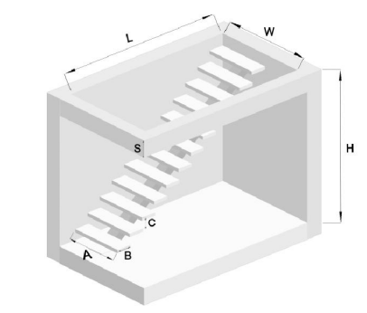 DB Clear Varnish Wooden Tread Staircase Floating Straight Stairs Customized Interior Stairs designs factory