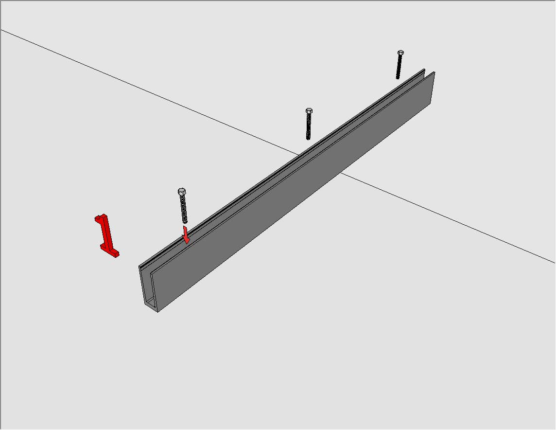 DB Hot sale glass railing modern design aluminium U channel for balcony or terrace manufacture