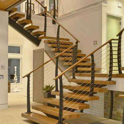 custom granite staircase glass led light zigzag stairs wood staircase handrail indoor stairs