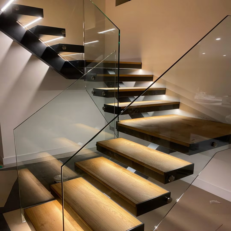 Mono Beam Straight Stairs from Double Building: Innovative Design Meets Robust Engineering