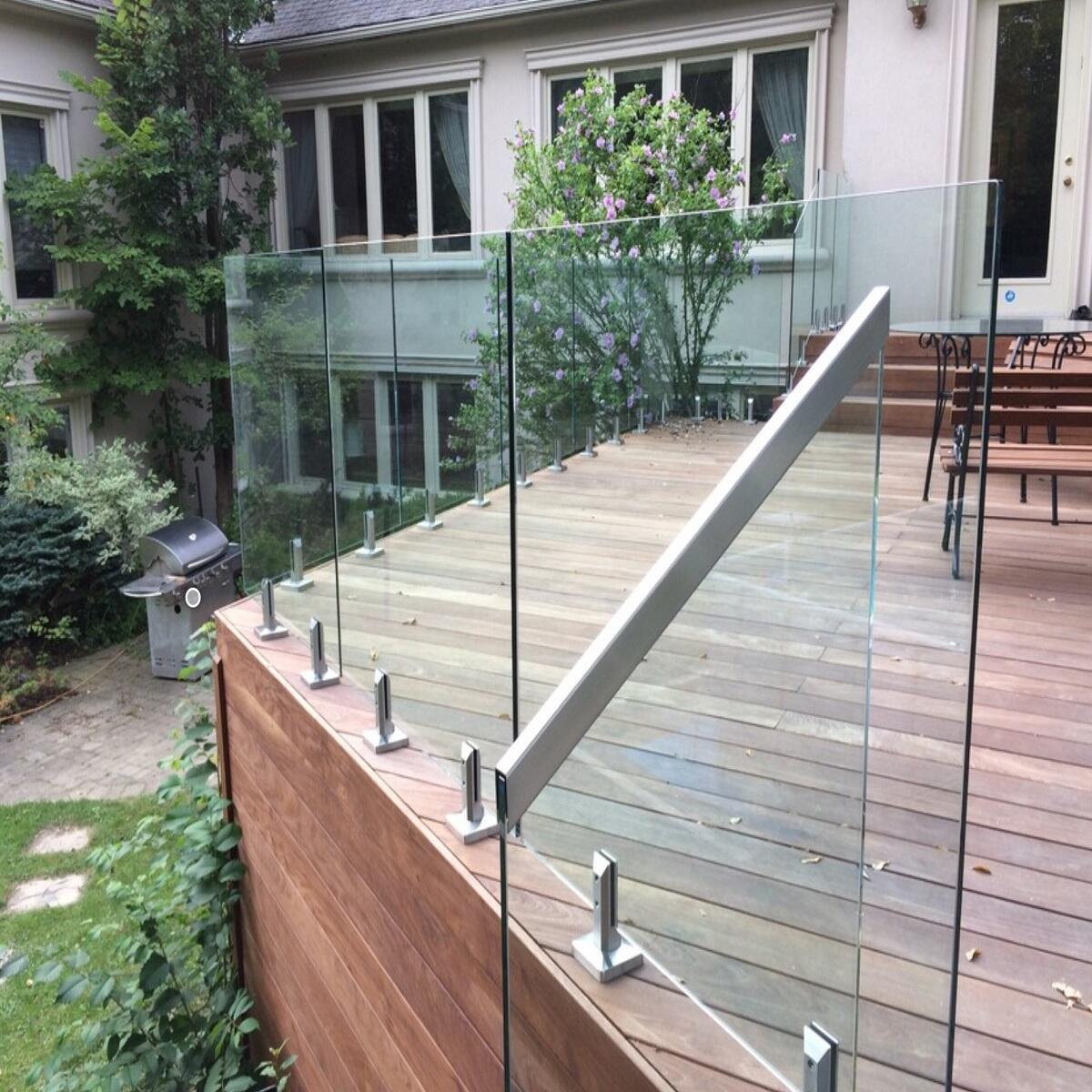 High Quality Durable SS304 316 2205 Swimming Pool Fence SGCC AS/NZS Glass Spigot Glass Railing