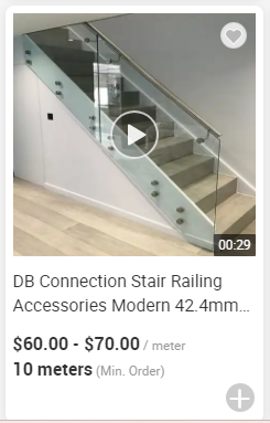 DB Swimming Pool Fence Glass Spigot Railing Handrail Top Rail Accessories Made in China supplier