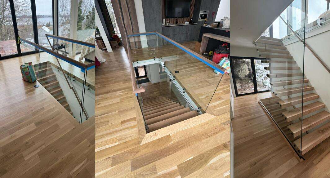 DBM Outdoor 10-12mm Glass Railing with Adjustable Stainless Steel Standoff supplier