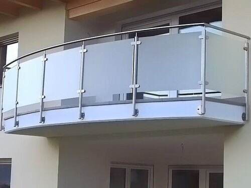 Modern design stair railing baluster system balcony glass railing post supplier