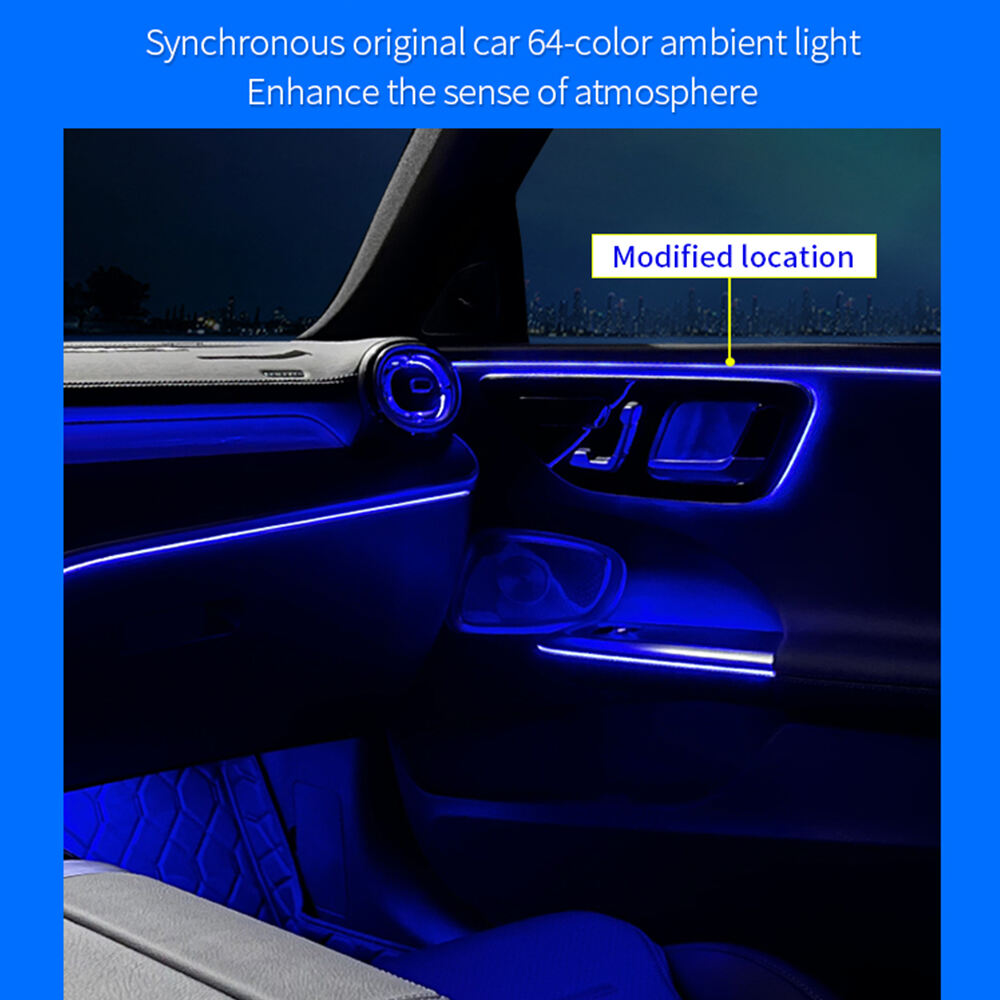 Mercedes-Benz New GLC X254 Active Ambient Light Led 64 Colors Atmosphere Lamp