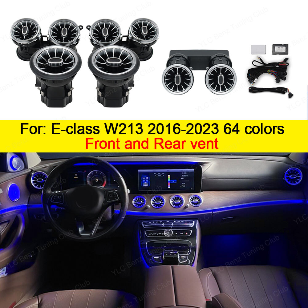 Mercedes-Benz E-class W213 E63 E300 Front and Rear Turbo Air Vent 64 colors Ambient Light