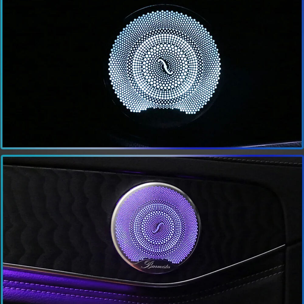 Mercedes-Benz X253 Interior 4 Pcs Burmester Speaker Covers Midrange Speaker Cover 3 Colors 64 Colors Ambient Light