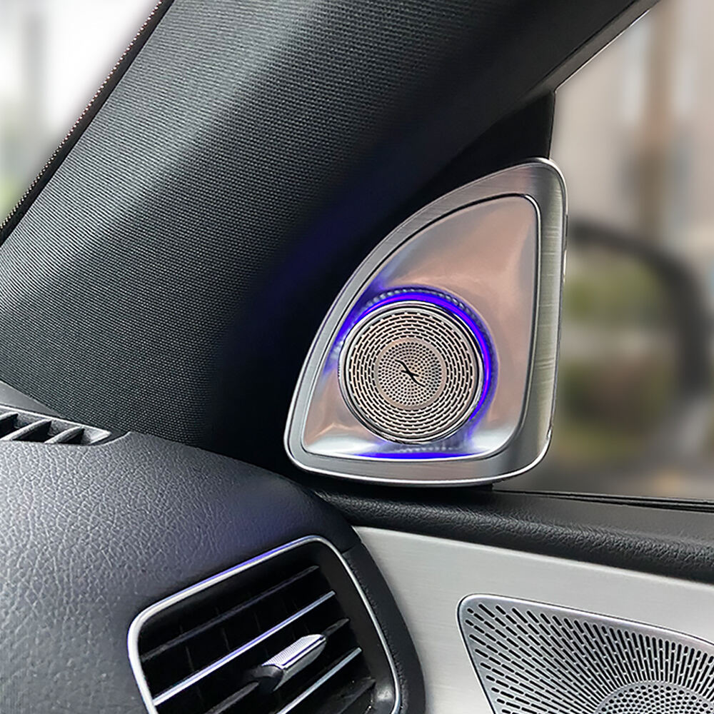 Mercedes New GLE GLS W167 4D Burmester Rotating Tweeter Speaker 64 Colors Car Treble Ambient Light