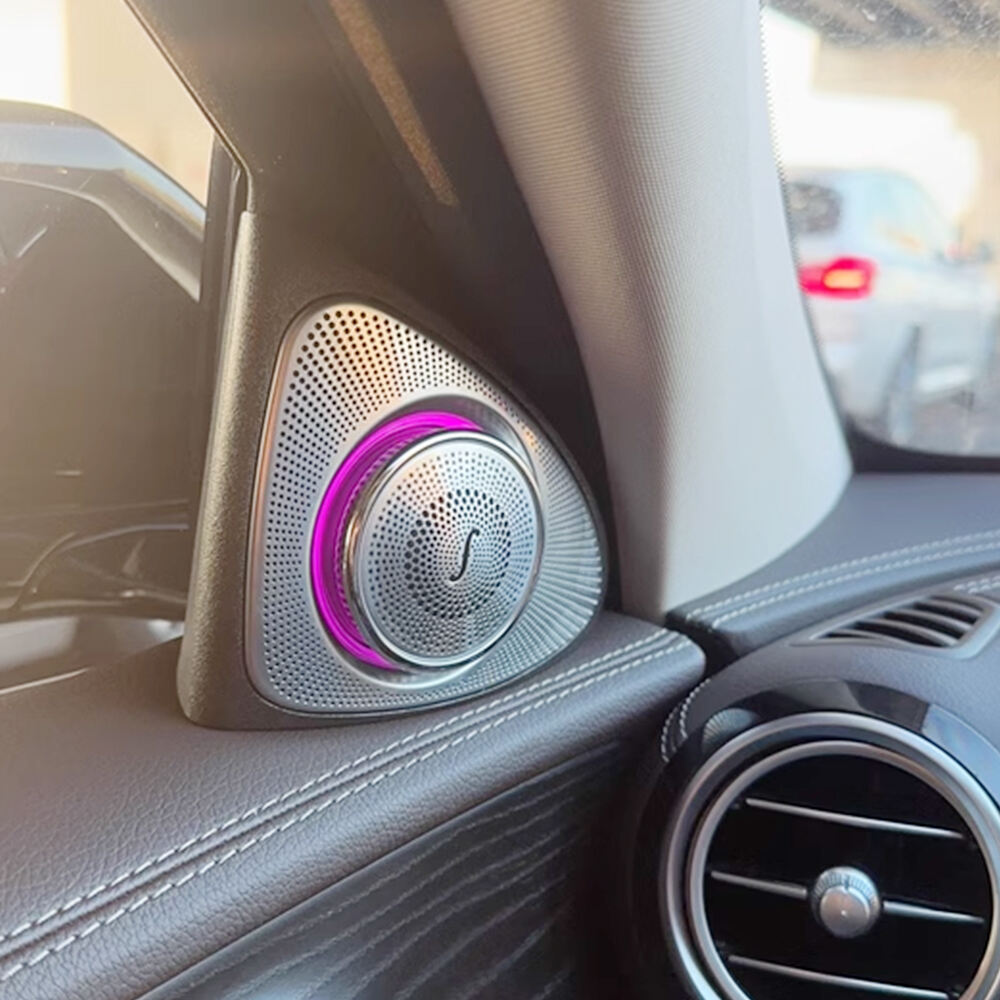 Mercedes-Benz GLC X253 Burmester 3D Speakers 64 colors 3D Rotating Tweeters Speaker Ambient Light