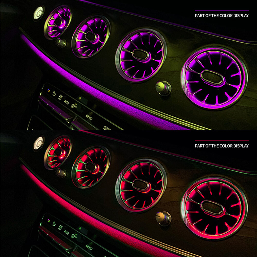 Mercedes-Benz E-class W213 E63 E300 Front and Rear Turbo Air Vent 64 colors Ambient Light