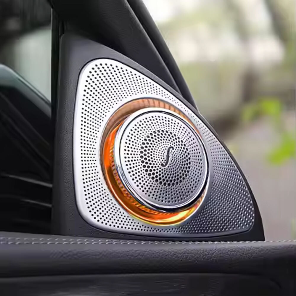 Mercedes-Benz C-class W205 3D Burmester Tweeter Speakers 64 Colors Ambient Light Rotating Tweeter Speakers