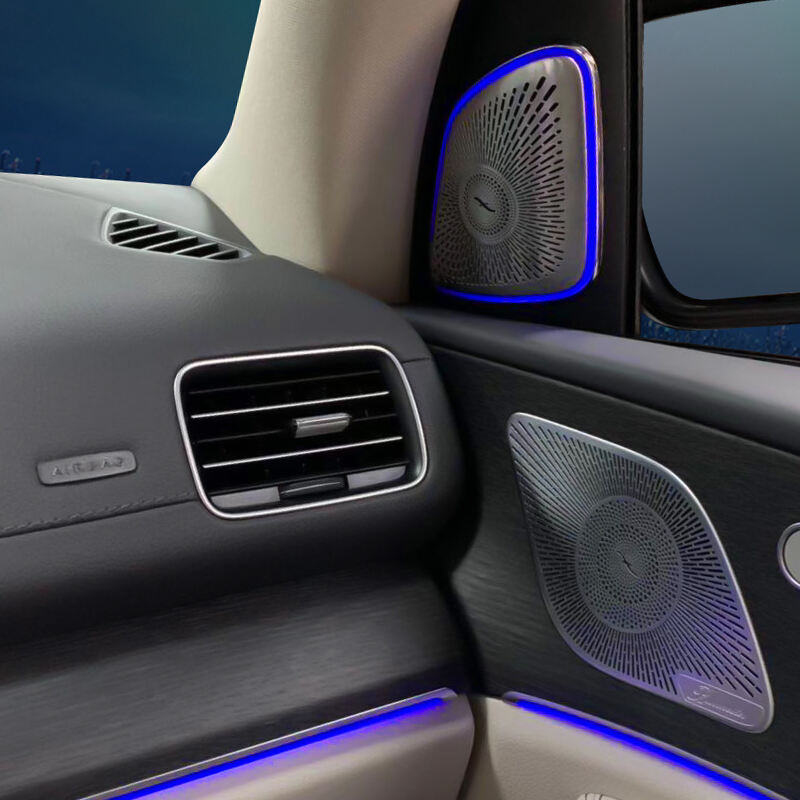 Mercedes GLE GLS W167 Burmester Tweeter Speaker LED Luminous Cover Door Speaker Cover Ambient Light 