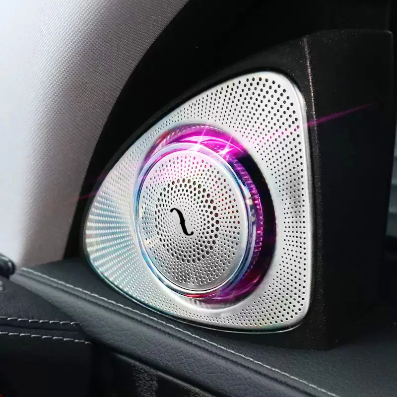 Mercedes S-class W222 7/64 Colors 3D Rotary Tweeter Speakers Ambient Light