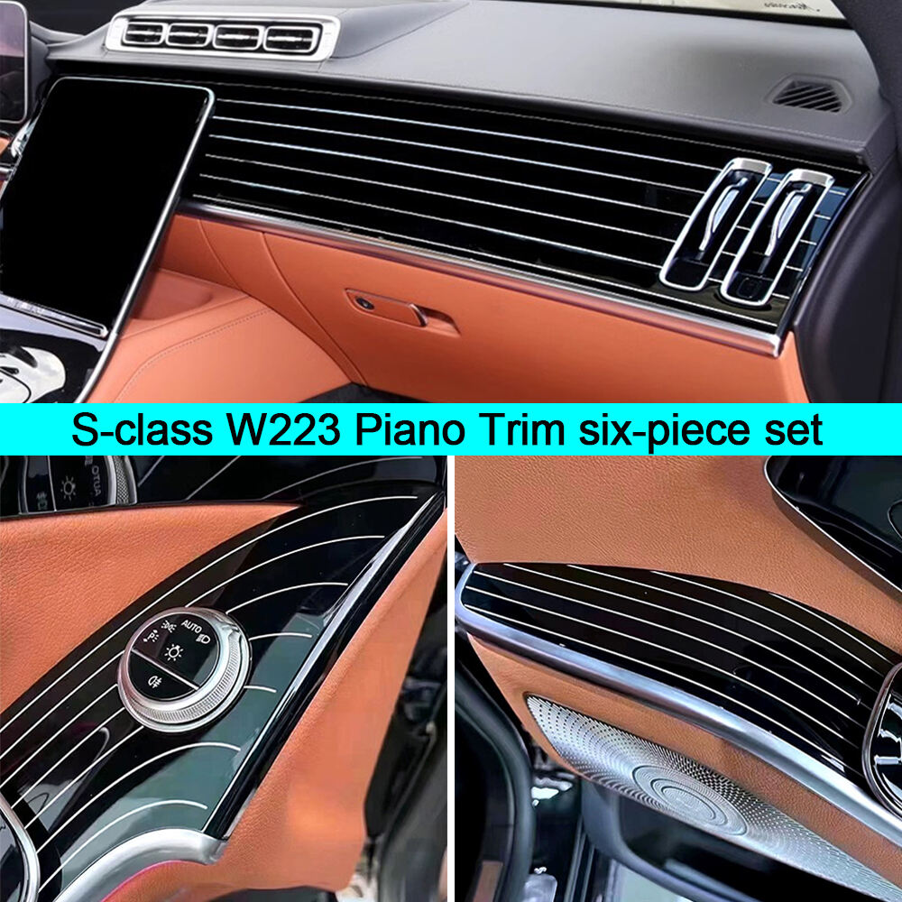 Mercedes Benz W223 Interior Panel Piano Trim Six-piece Piano Paint Kit S450 S480 S500 Maybach